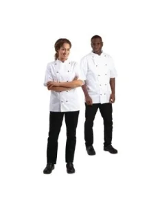 Veste de cuisine mixte Whites Chicago manches courtes blanche XL 2