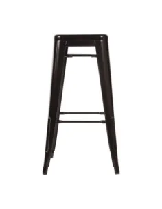 Tabourets hauts en acier galvanisé Bolero Bistro noirs (lot de 4) 2