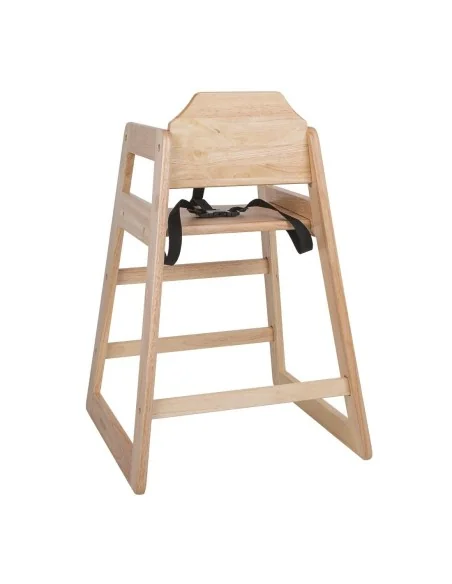 Chaise haute en bois Bolero finition naturelle
