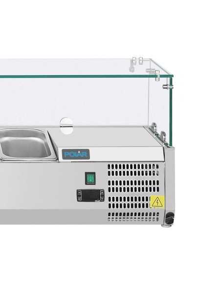 Saladette réfrigérée pour comptoir à pizza Polar Série G 6x GN 1/4