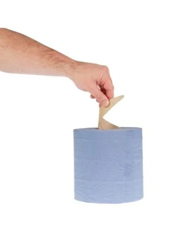 Bobines bleues 2 plis à dévidage central Jantex 120m (lot de 6)