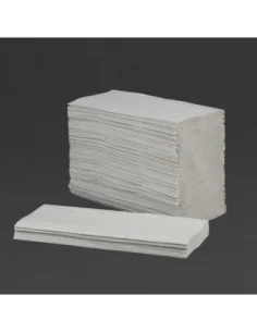 Essuie-mains 1 pli pliage en Z Tork blanc (lot de 12) 2