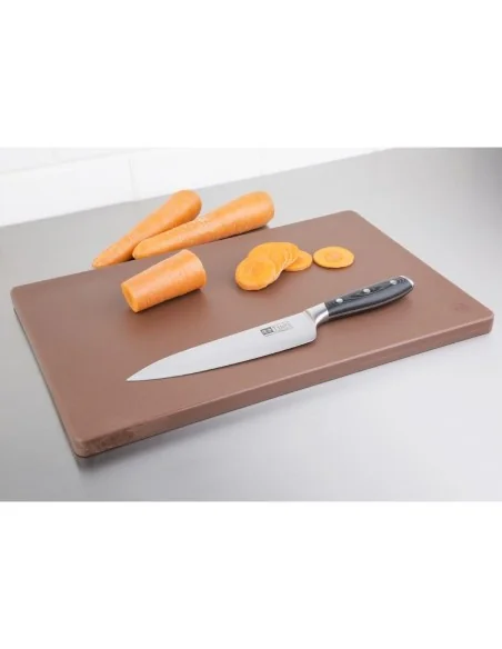 Planche à découper standard épaisse basse densité Hygiplas marron