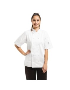 Veste de cuisine mixte Whites Vegas manches courtes blanche L 2