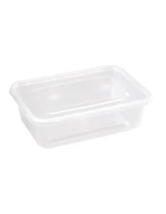 Boîtes moyennes en plastique micro-ondables avec couvercles Fiesta Recyclable 650ml (lot de 250) 2