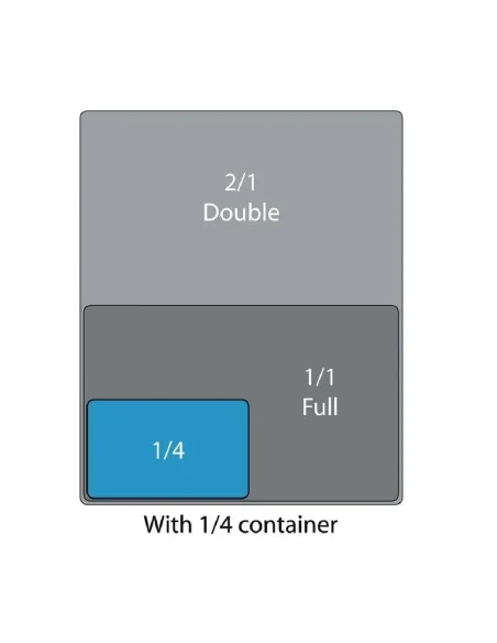 Couvercle hermétique GN 1/4 Cambro en polypropylène