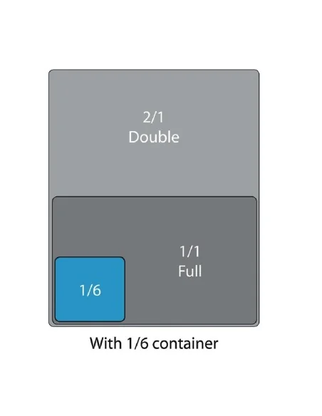 Couvercle hermétique GN 1/6 Cambro en polypropylène