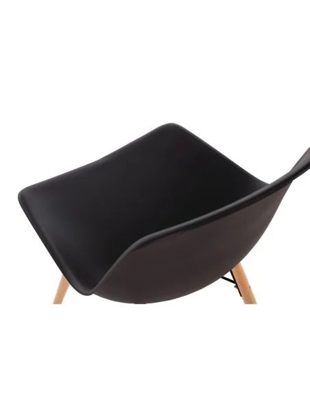 Chaise moulée PP avec structure métallique Arlo Bolero grise (lot de 2)