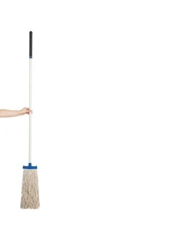 Tête de balai à franges Jantex Prairie Kentucky support bleu