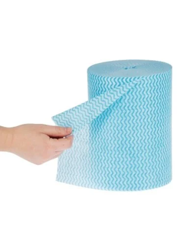 Chiffons tout usage antibactériens Jantex bleus (Lot de 200)