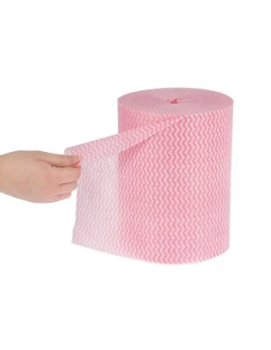 Chiffons tout usage antibactériens Jantex rouges (Lot de 200)