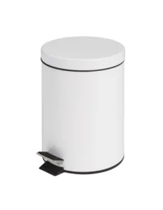 Poubelle à pédale Bolero blanche 5L 2