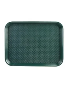 Plateau fast food en plastique Olympia Kristallon vert