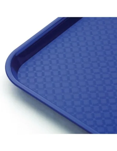 Plateau fast food en plastique Olympia Kristallon bleu