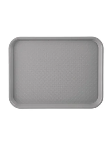 Plateau fast food en plastique Olympia Kristallon gris