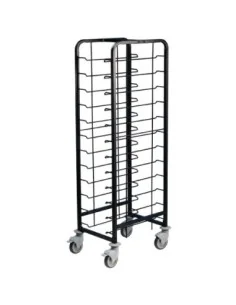 Chariot de débarrassage 12 plateaux en acier thermolaqué EAIS