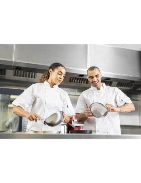 Veste de cuisine mixte Whites Vegas manches courtes blanche S