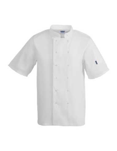 Veste de cuisine mixte Whites Vegas manches courtes blanche XL