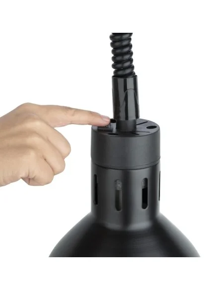 Lampe chauffante rétractable Buffalo finition noir mat