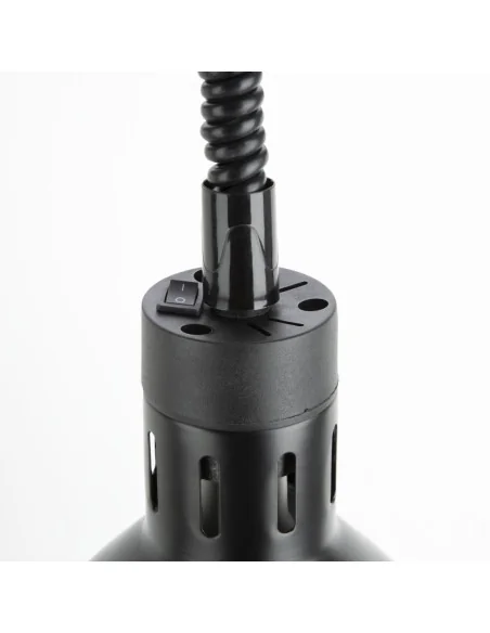 Lampe chauffante rétractable Buffalo finition noir mat