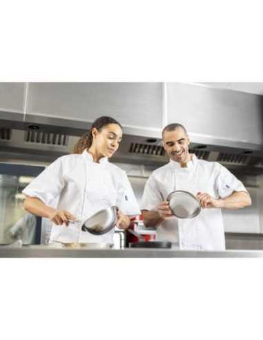 Veste de cuisine mixte Whites Vegas manches courtes blanche XL