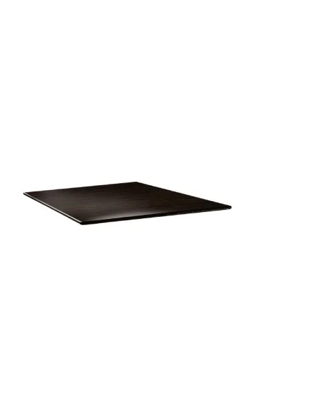 Plateau de table carré Topalit Smartline 70x70cm wengé