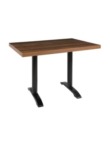 Plateau de table rectangulaire pré-percé Bolero chêne rustique 700mm