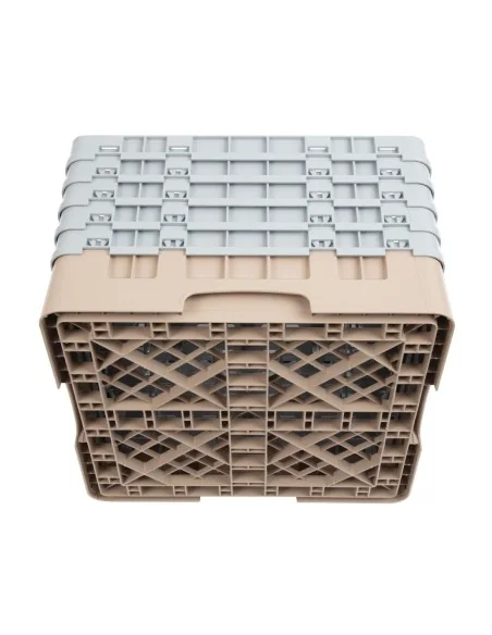 Casier à verres 25 compartiments Camrack Cambro beige hauteur max 257mm