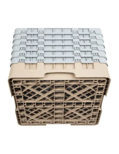 Casier à verres 36 compartiments Camrack Cambro beige hauteur max 298mm