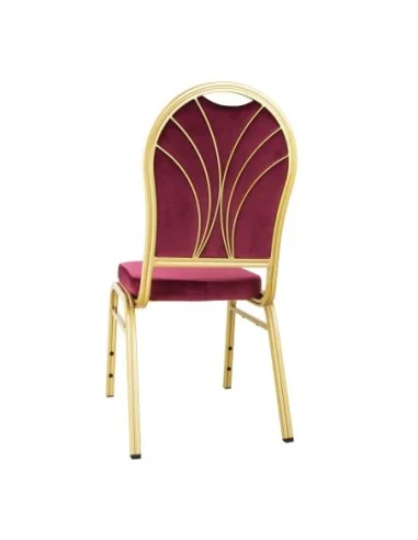 Chaises de banquet bordeaux Bolero Regal (lot de 4)