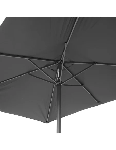 Parasol rectangulaire Bolero Seville 2x3m noir
