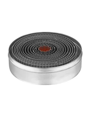 Lot de 11 emporte-pièces ronds cannelés Vogue