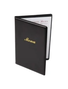 Protège-menus en PVC Olympia A5 noir 2