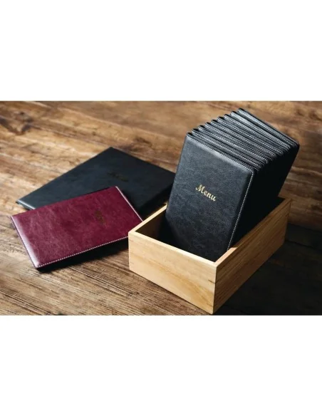 Protège-menus en PVC Olympia A5 noir