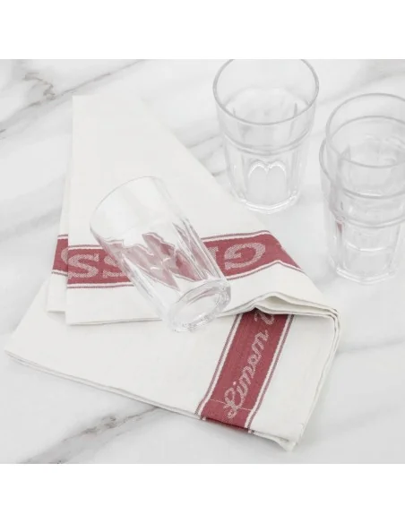 Essuie-verres Vogue rouges