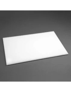 Planche à découper anti-bactérienne en haute densité Hygiplas blanche