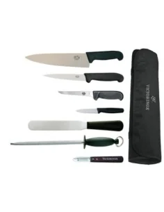 Ensemble de couteaux Victorinox Hygiplas et Vogue avec couteau chef 21,5cm et étui 