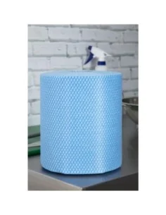 Rouleaux de chiffons de nettoyage antibactériens EcoTech Envirolite Super bleus (lot de 2 x 500) 2