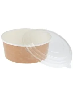 Pots alimentaires kraft recyclables avec couvercles Colpac 700ml (lot de 150) 2