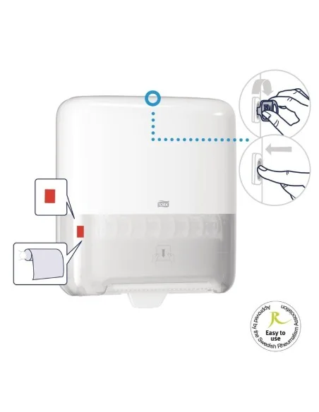Distributeur de bobine d'essuie-mains Tork Matic blanc