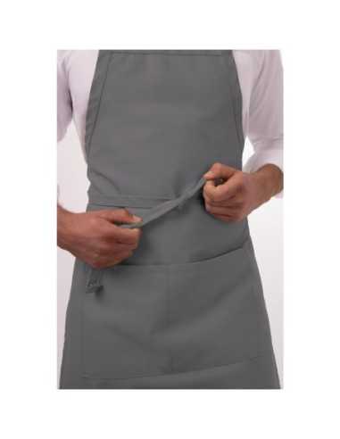Tablier bavette Chef Works gris