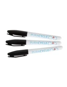 Marqueurs noirs alimentaires permanents Puracycle (Lot de 3)