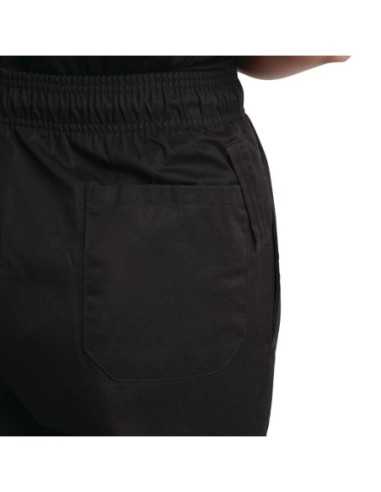 Pantalon de cuisine mixte traité au Teflon Easyfit noir L