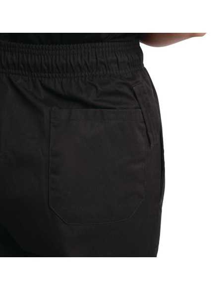 Pantalon de cuisine mixte traité au Teflon Easyfit noir L