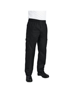 Pantalon de cuisine mixte Chef Works Slim Fit Cargo noir M 2