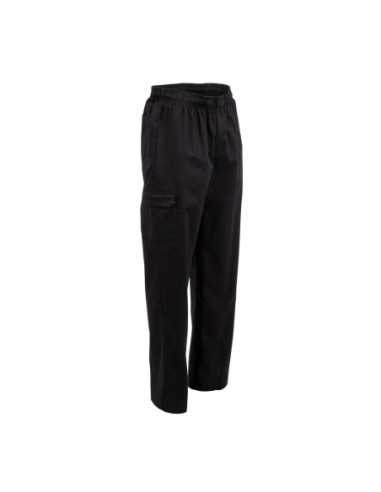 Pantalon de cuisine mixte Chef Works Slim Fit Cargo noir XL