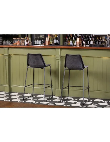 Tabouret haut Bolero Rodeo noir