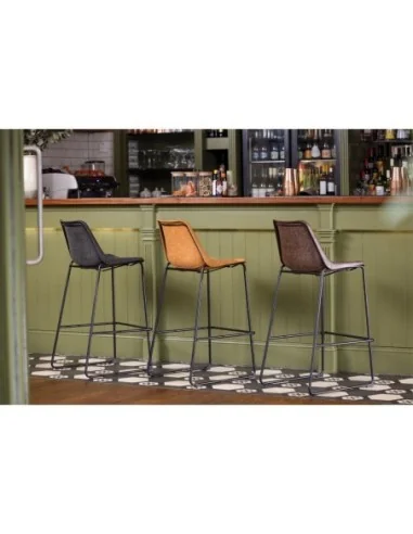 Tabouret haut Bolero Rodeo camel