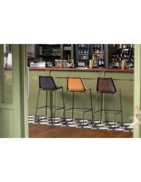 Tabouret haut Bolero Rodeo camel