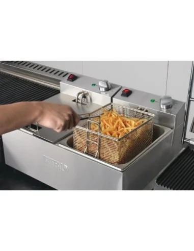 Friteuse double Buffalo - 2x5L 2x2,8kW
